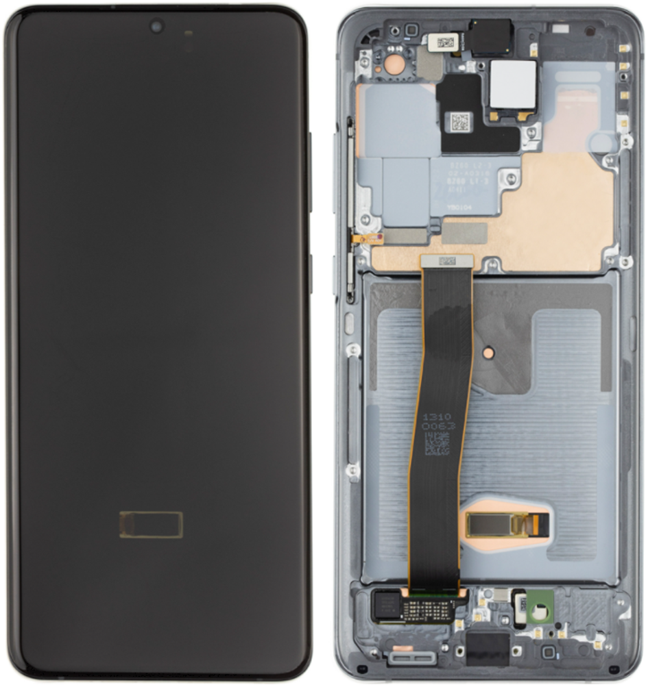 Módulo Pantalla Display excl. cam (Original) - Cosmic Grey, Samsung Galaxy S20 Ultra; SM-G988B Original Service Pack GH82-26032B