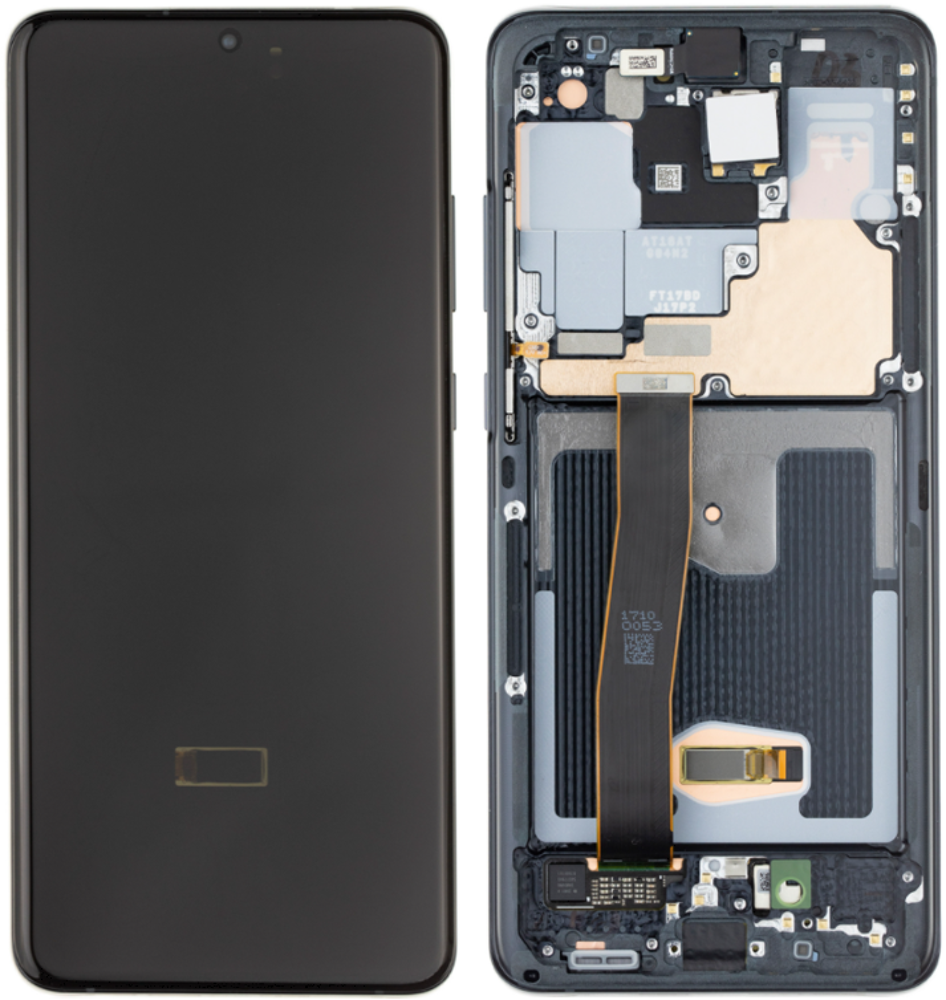 Módulo Pantalla Display excl. cam (Original) - Cosmic Black, Samsung Galaxy S20 Ultra; SM-G988B Original Service Pack GH82-26032A