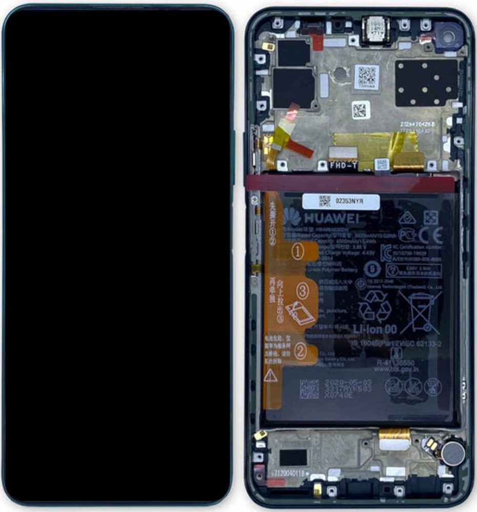 Módulo Pantalla Display incl. battery (Original) - Green, Huawei P40 Lite (5G) Original Service Pack