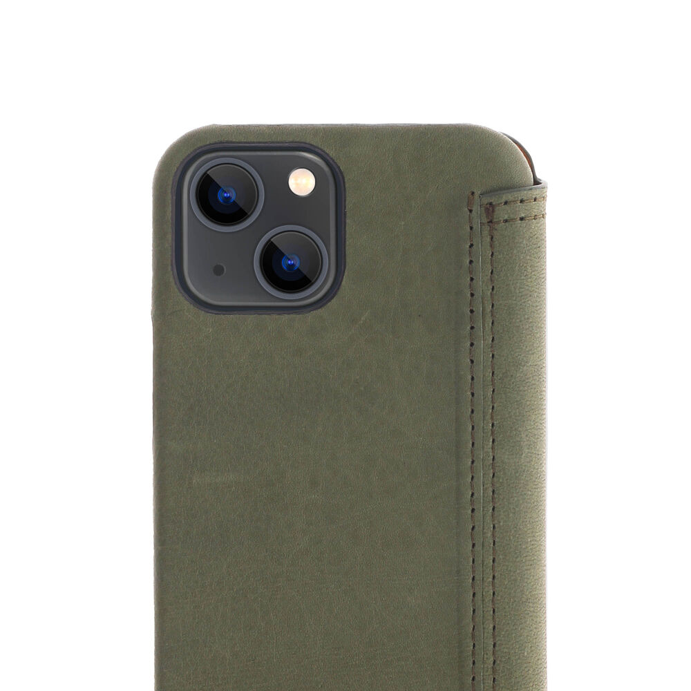 Book Case - Dark Olive, for iPhone 13 Mini
