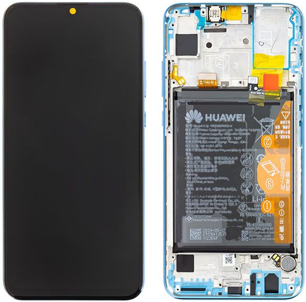 Módulo Pantalla Display incl. frame (Original) - Sapphire Blue, Honor 10 Lite Original Service Pack