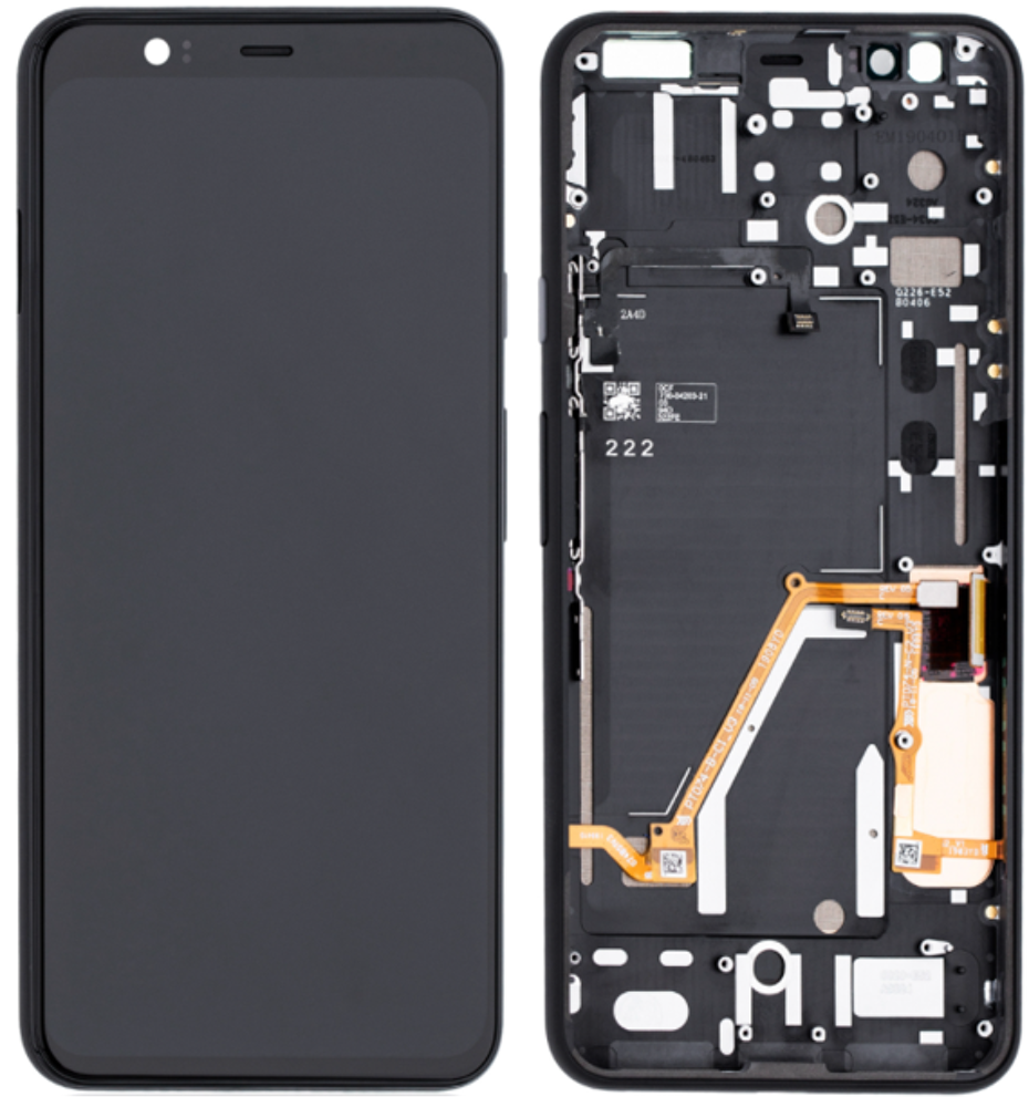 Módulo Pantalla For Google Display incl. frame (Refurb) - Just Black, Google Pixel 4 XL Original Service Pack