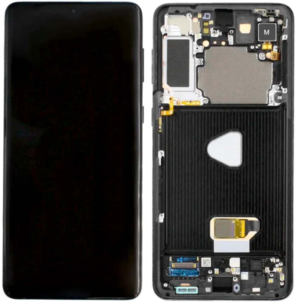 Módulo Pantalla Display excl. cam (Original) - Phantom Black, Samsung Galaxy S21 Plus; SM-G996B Original Service Pack GH82-27268A
