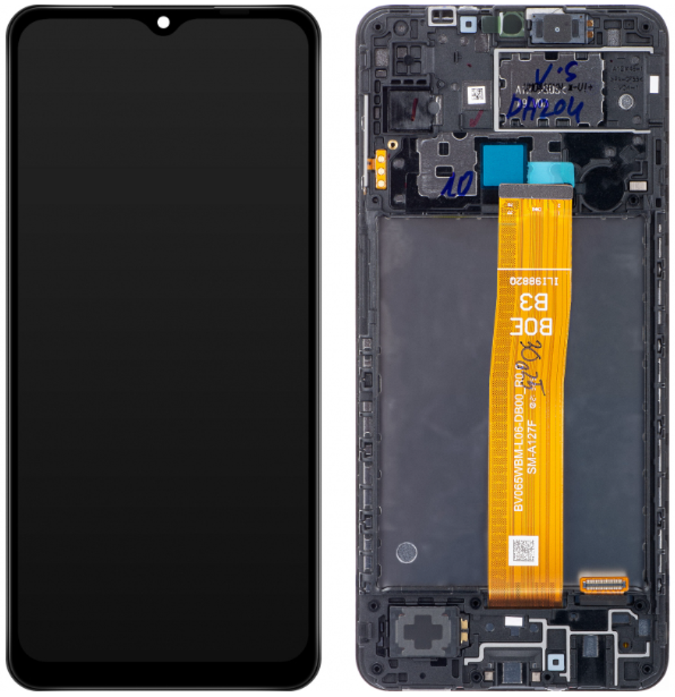 Módulo Pantalla Display (Original) - Black, Samsung Galaxy A12 Original Service Pack GH82-26925A