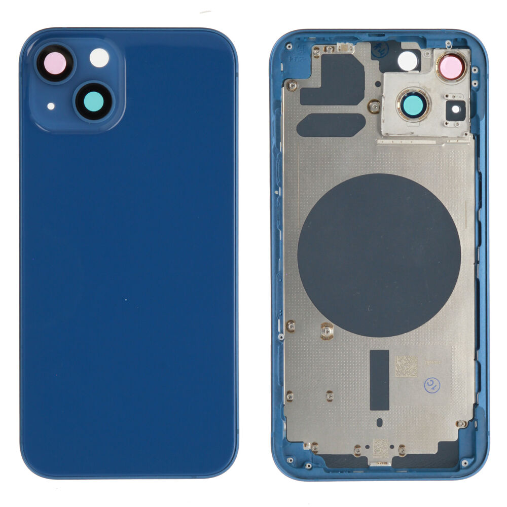 Rear Cover (excl. Logo) - Blue, For iPhone 13