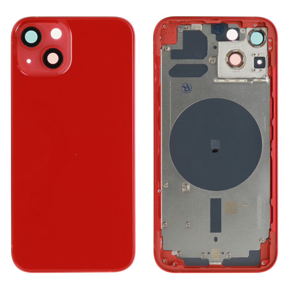 Rear Cover (excl. Logo) - Red, For iPhone 13