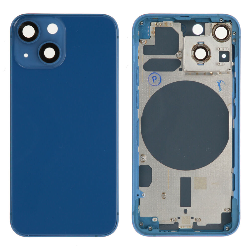 Rear Cover (excl. Logo) - Blue, For iPhone 13 mini
