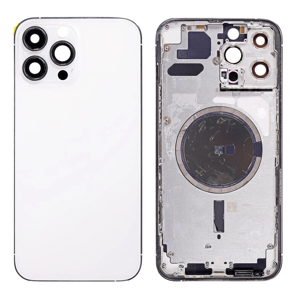 Rear Cover (excl. Logo) - Silver, For iPhone 13 Pro Max