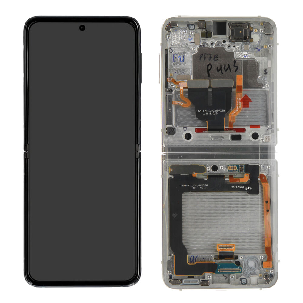 Módulo Pantalla Display excl. cam (Original) - Bespoke edition, Samsung Galaxy Z Flip3 (5G); SM-F711 Original Service Pack GH82-27243E