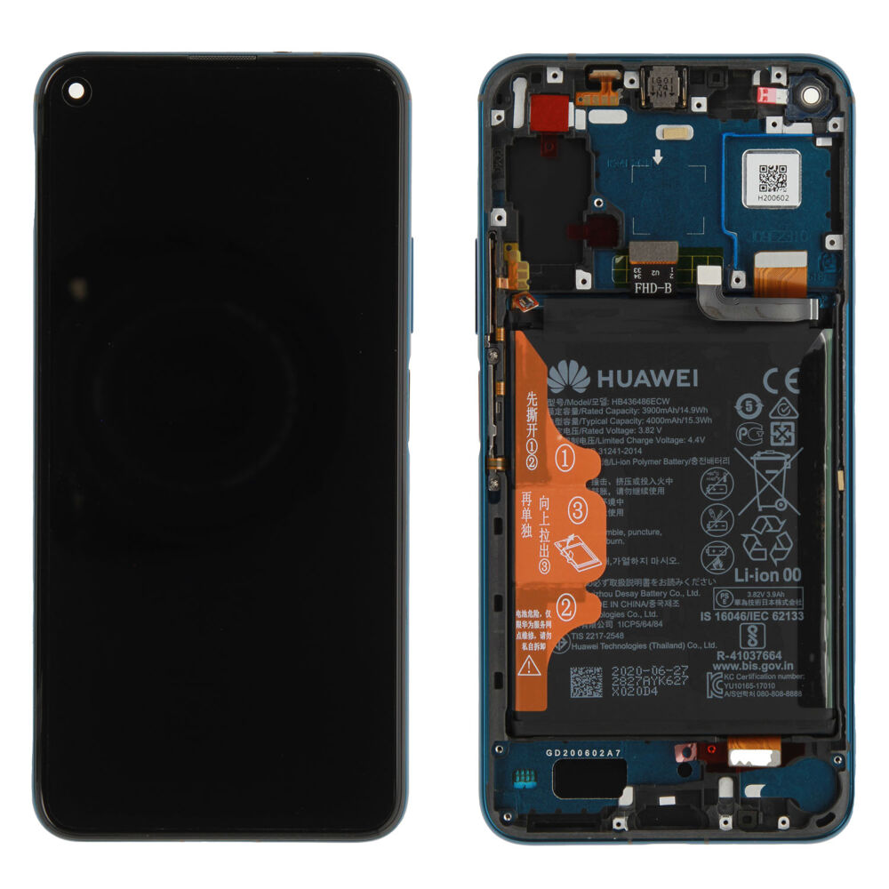 Módulo Pantalla Display incl. frame (Original) - Blue, Honor 20 Pro Original Service Pack