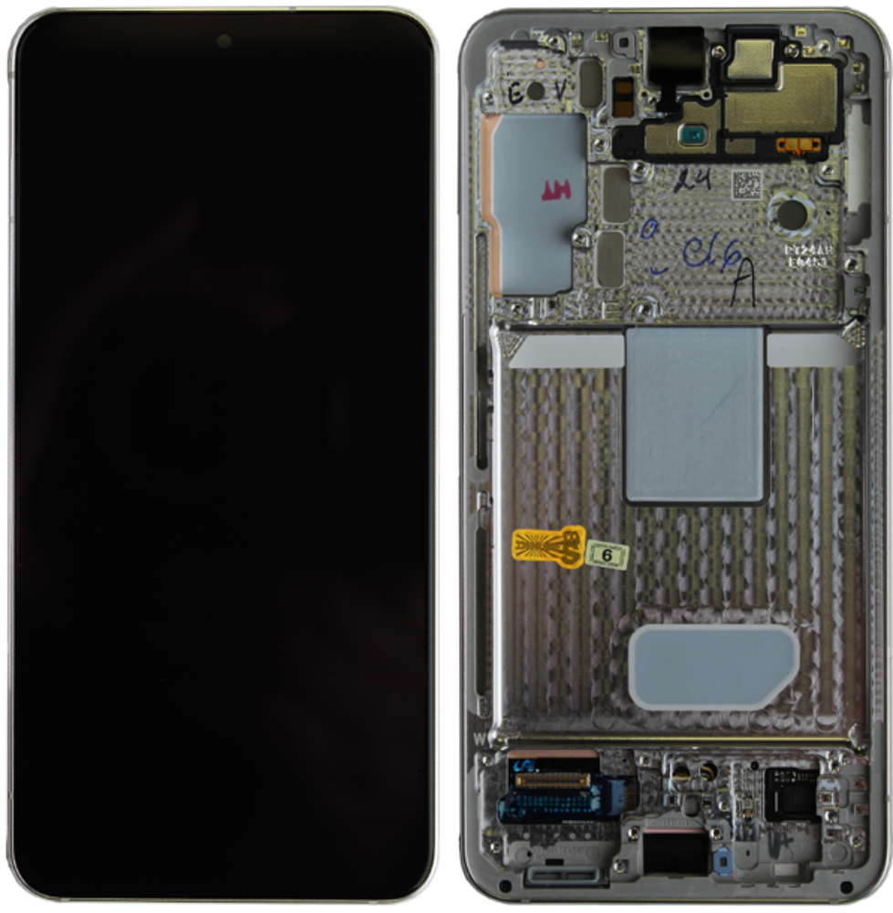 Módulo Pantalla Display (Original) - Phantom White, Samsung Galaxy S22; SM-S901B Original Service Pack GH82-27520B
