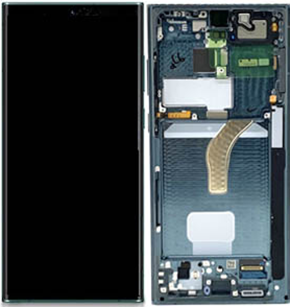 Módulo Pantalla Display (Original) - Green, Samsung Galaxy S22 Ultra; SM-S908 Original Service Pack GH82-27488D