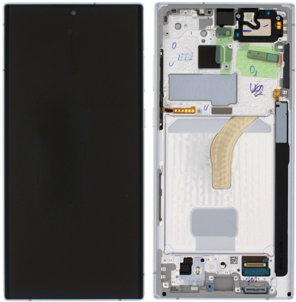 Módulo Pantalla Display (Original) - Phantom White, Samsung Galaxy S22 Ultra; SM-S908B Original Service Pack GH82-27488C