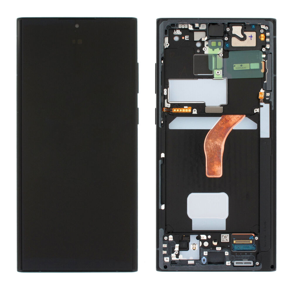 Módulo Pantalla Display (Original) - Graphite (Online Exclusive), Samsung Galaxy S22 Ultra; SM-S908 Original Service Pack GH82-27488E