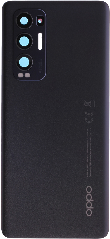 Back Glass - Black, Oppo Find X3 Neo / Reno 5 Pro