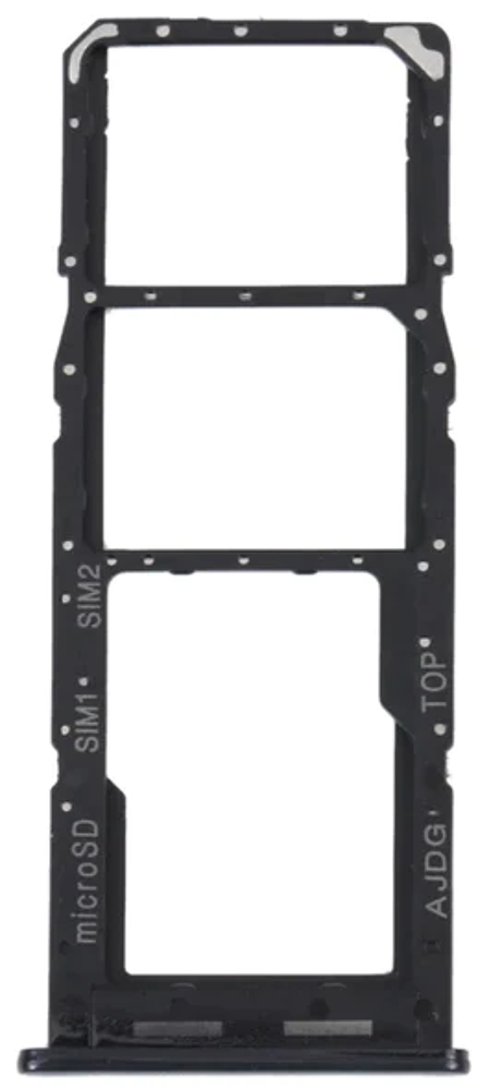 SIM tray (Original) - Black, Samsung Galaxy A04s; SM-A047
