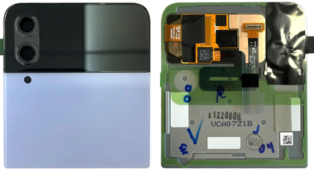 Módulo Pantalla Display outer (Original) - Blue, Samsung Galaxy Z Flip4, SM-F721B Original Service Pack GH97-27947D
