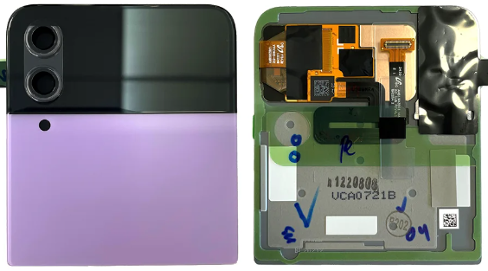 Módulo Pantalla Display outer (Original) - Purple, Samsung Galaxy Z Flip4, SM-F721B Original Service Pack GH97-27947B