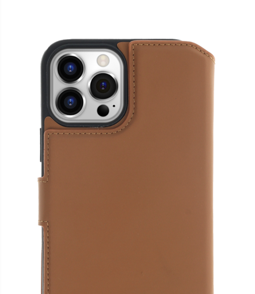 2 in 1 Wallet Case - Light Brown, for iPhone 14 Pro Max