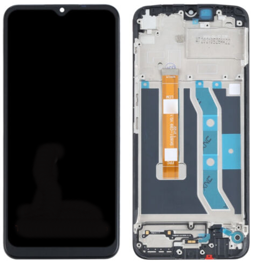 Display (Original) - Black, Realme C21Y (RMX3261, RMX3263)