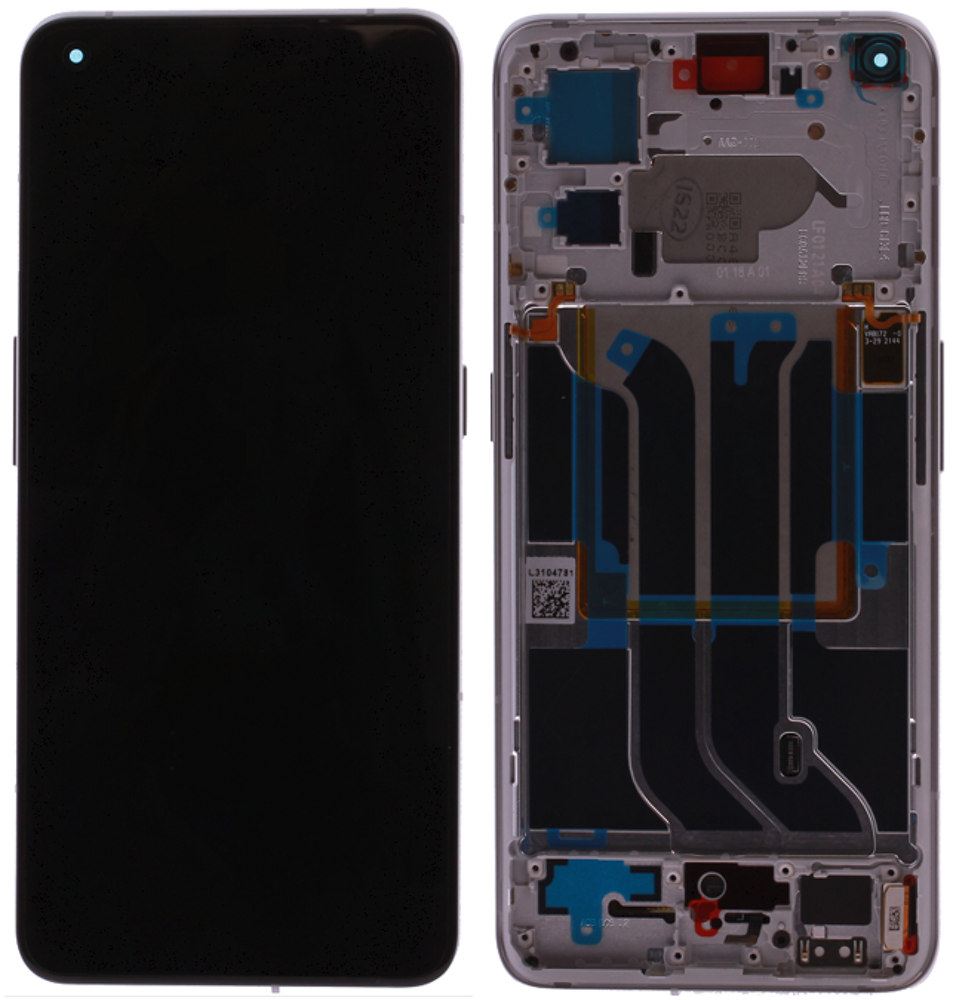 Display (Original) - White, Realme GT2 Pro (RMX3300, RMX3301)