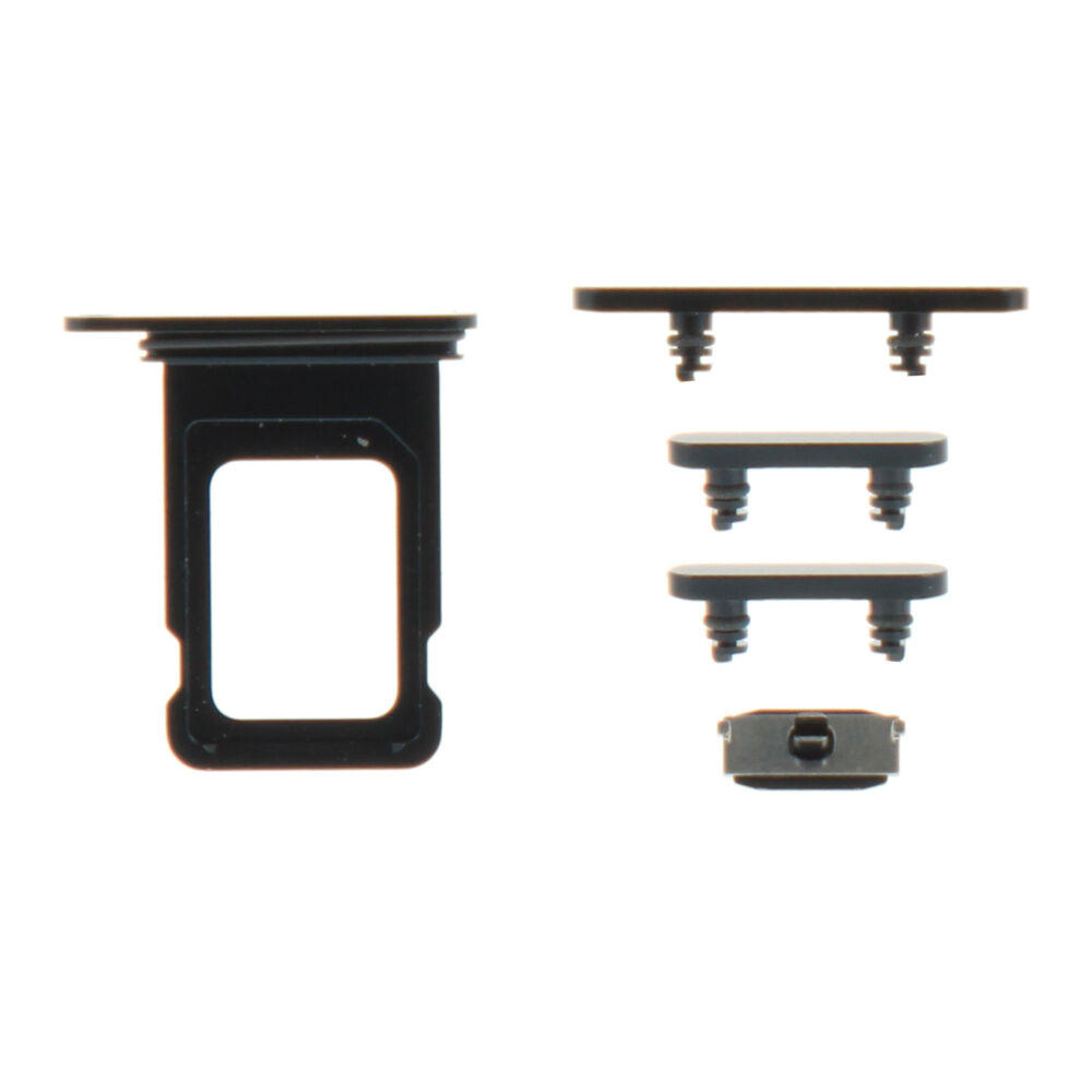 Keyset + Simcard Tray - Black, For iPhone 14 Plus