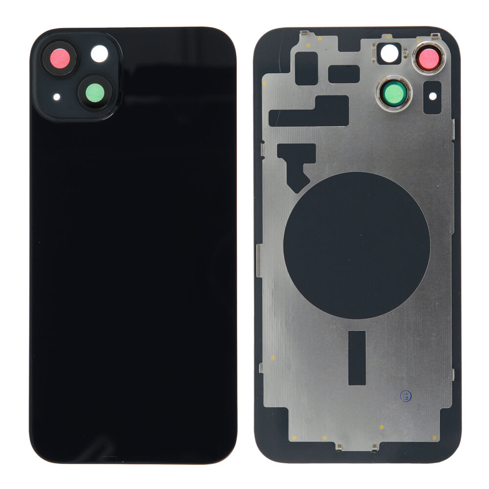 Back Glass (excl. Logo) - Black, For iPhone 14 Plus