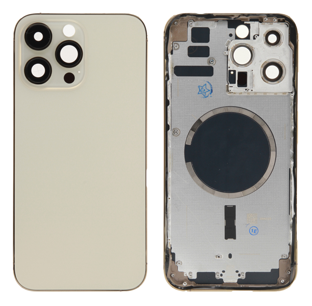 Rear Cover (excl. Logo) - Gold, For iPhone 14 Pro Max