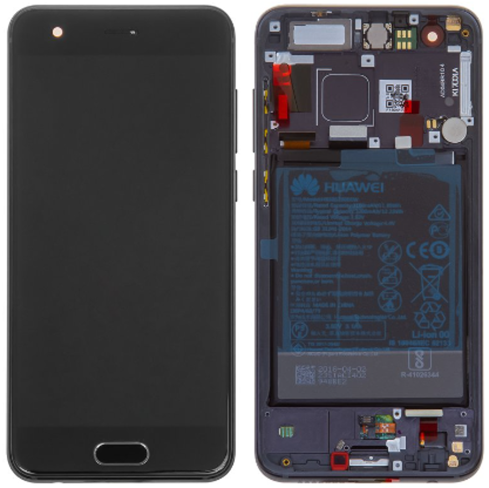 Módulo Pantalla Display incl. frame (Original) - Black, Honor 9 Original Service Pack