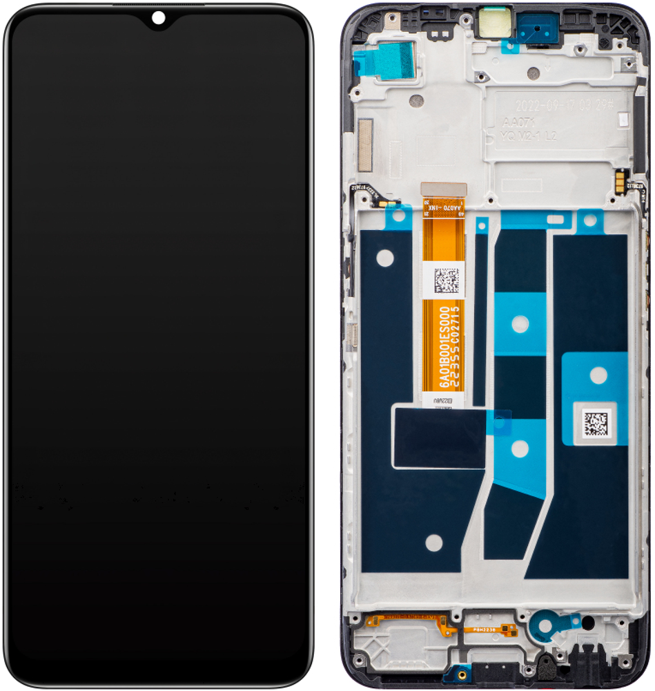 Display (Original) - Black, Oppo A16 & A16s