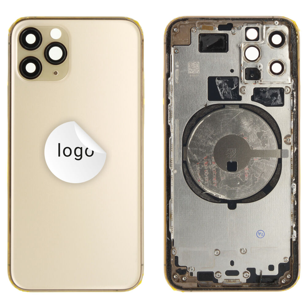 Rear Cover (Pulled A) excl. small parts - Gold, For iPhone 11 Pro