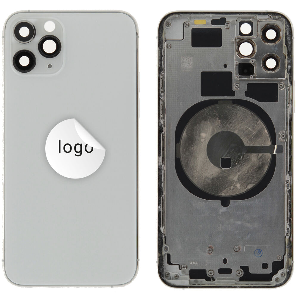 Rear Cover (Pulled A) excl. small parts - White, For iPhone 11 Pro
