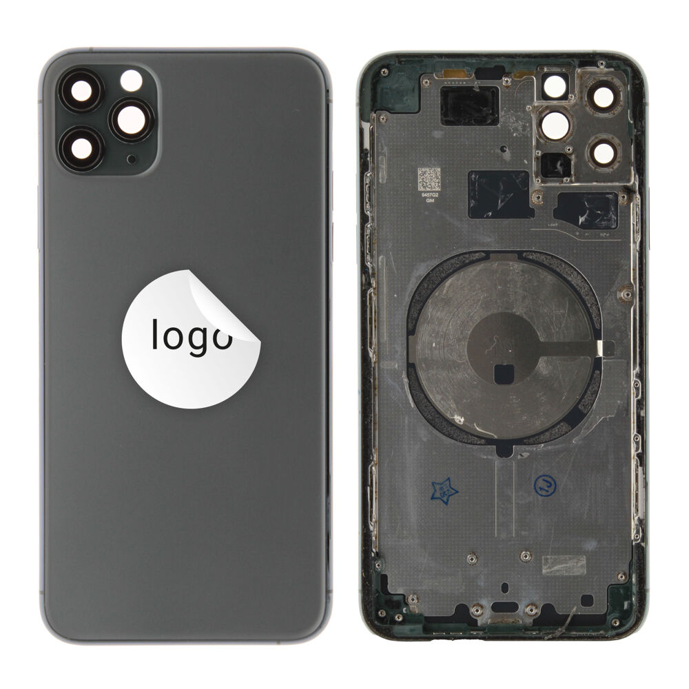 Rear Cover (Pulled A) excl. small parts - Green, For iPhone 11 Pro Max