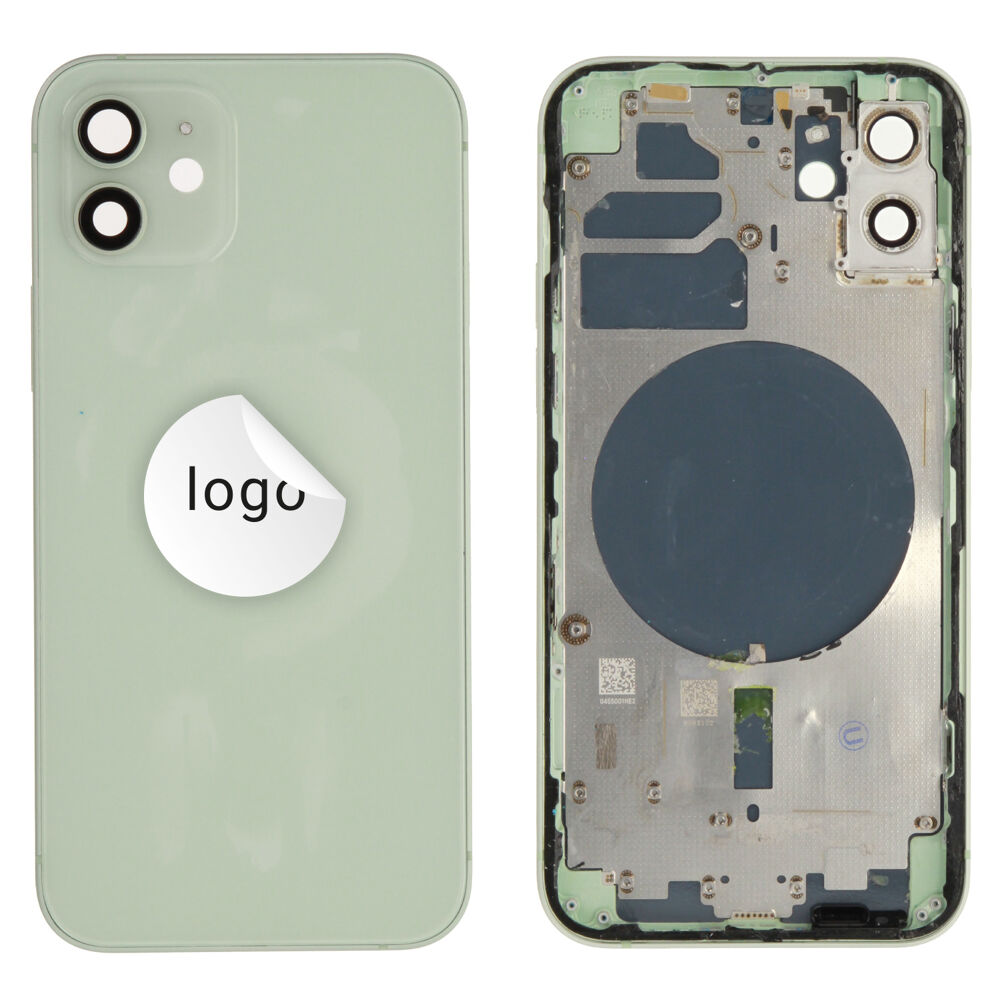 Rear Cover (Pulled A) excl. small parts - Green, For iPhone 12