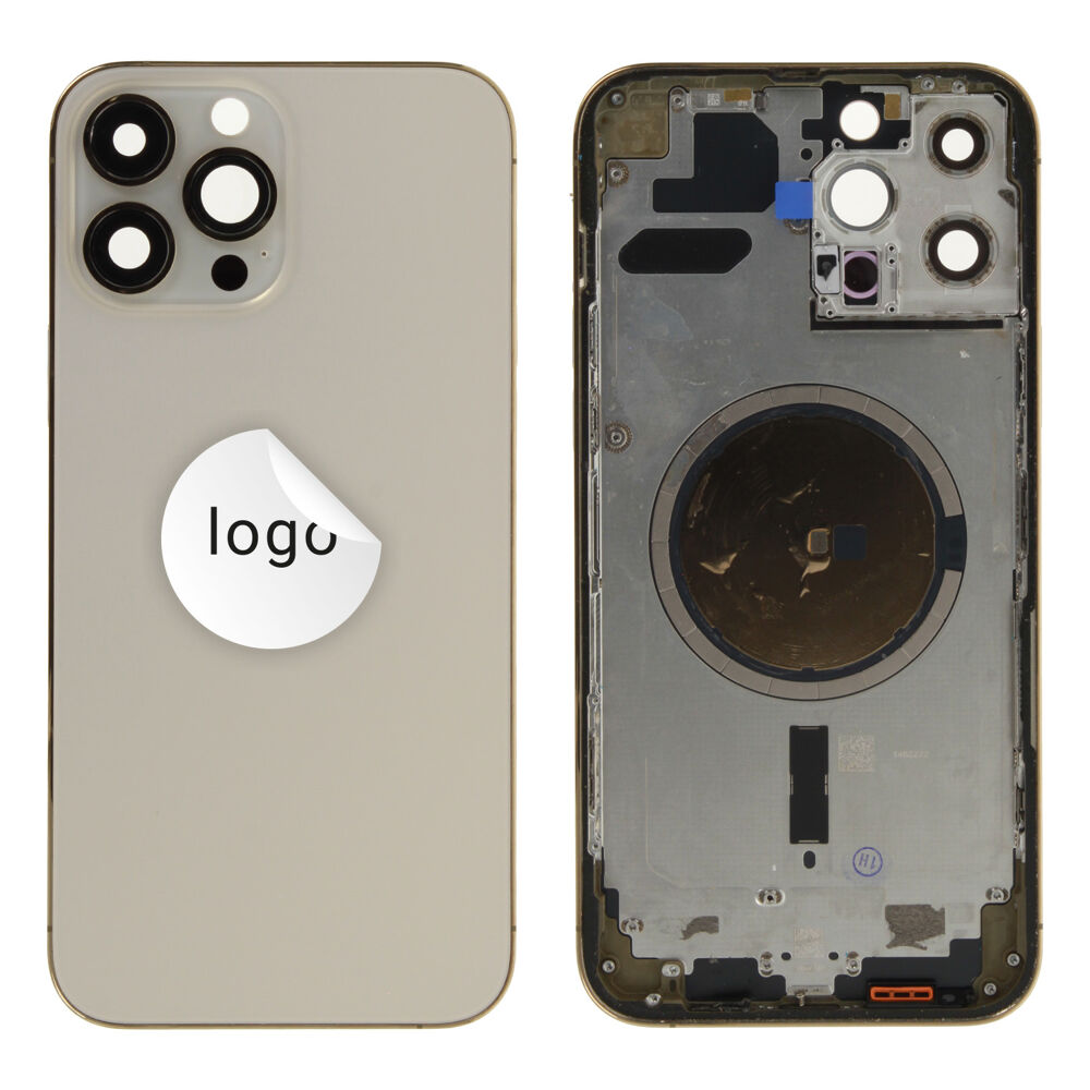 Rear Cover (Pulled A) excl. small parts - Gold, For iPhone 13 Pro Max
