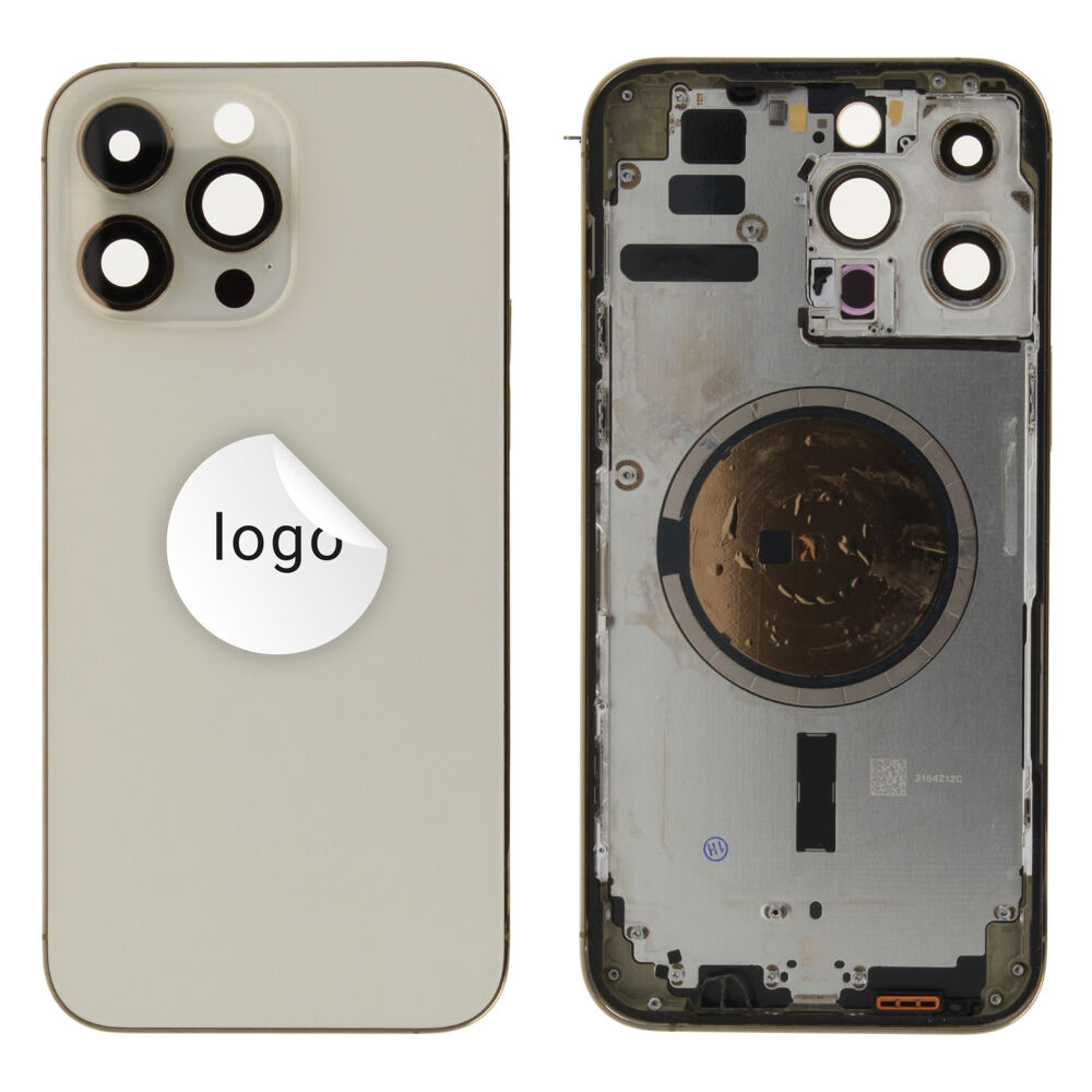 Rear Cover (Pulled A) excl. small parts - Gold, For iPhone 14 Pro Max