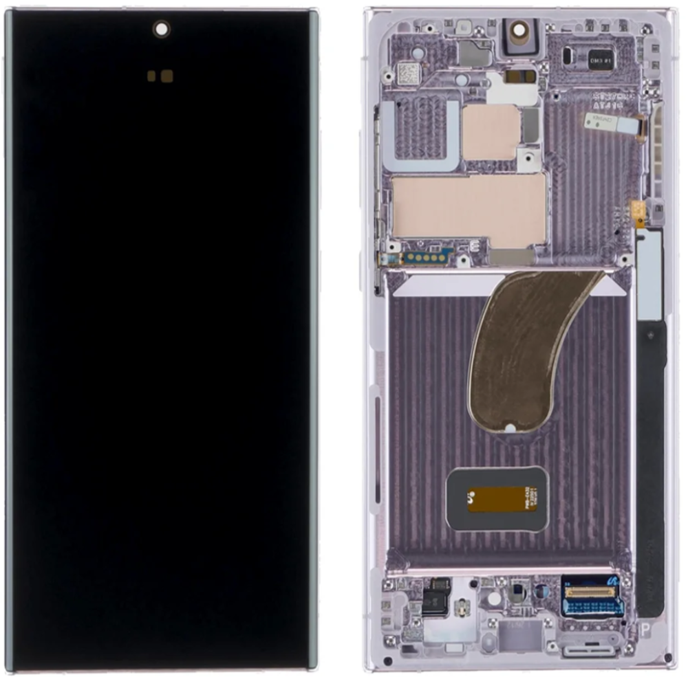 Módulo Pantalla Display (Original) - Lavender, Samsung Galaxy S23 Ultra; SM-S918B Original Service Pack GH82-30466D