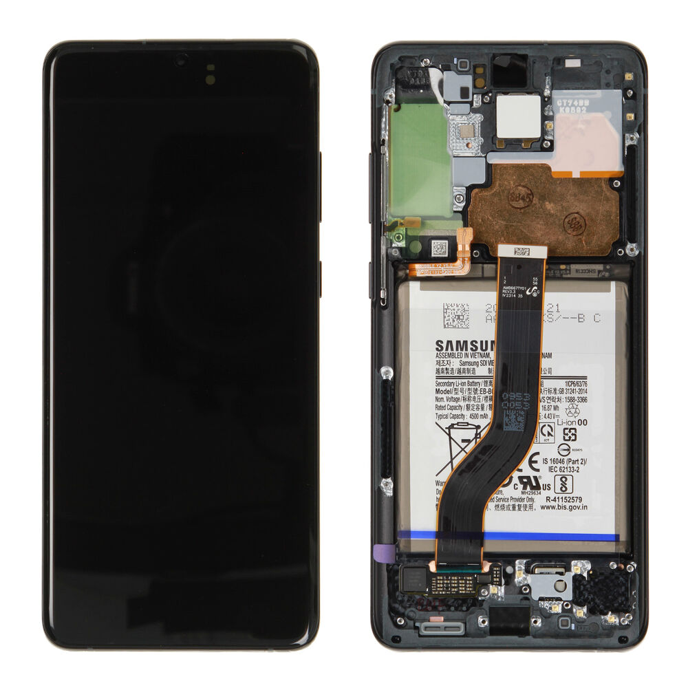 Módulo Pantalla Display incl. battery (Original) - Phantom Black, Samsung Galaxy S20 Plus; SM-G986B Original Service Pack GH82-31430A