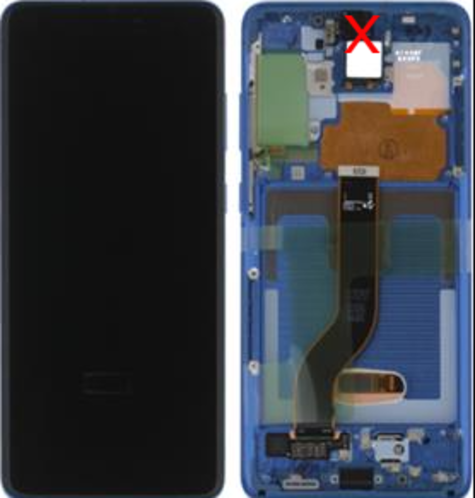 Módulo Pantalla Display excl. cam (Original) - Aura Blue, Samsung Galaxy S20 Plus; SM-G985F Original Service Pack GH82-31442H
