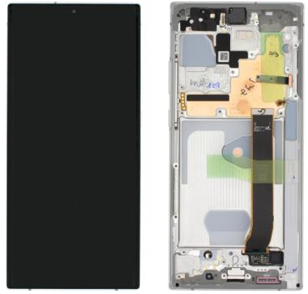 Módulo Pantalla Display excl. cam (Original) - White, Samsung Galaxy Note 20 Ultra (5G); SM-N98 Original Service Pack GH82-31458C