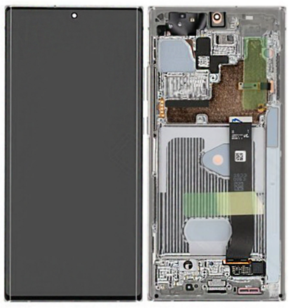 Módulo Pantalla Display excl. cam (Original) - White, Samsung Galaxy Note 20 Ultra; SM-N98 Original Service Pack GH82-31453C