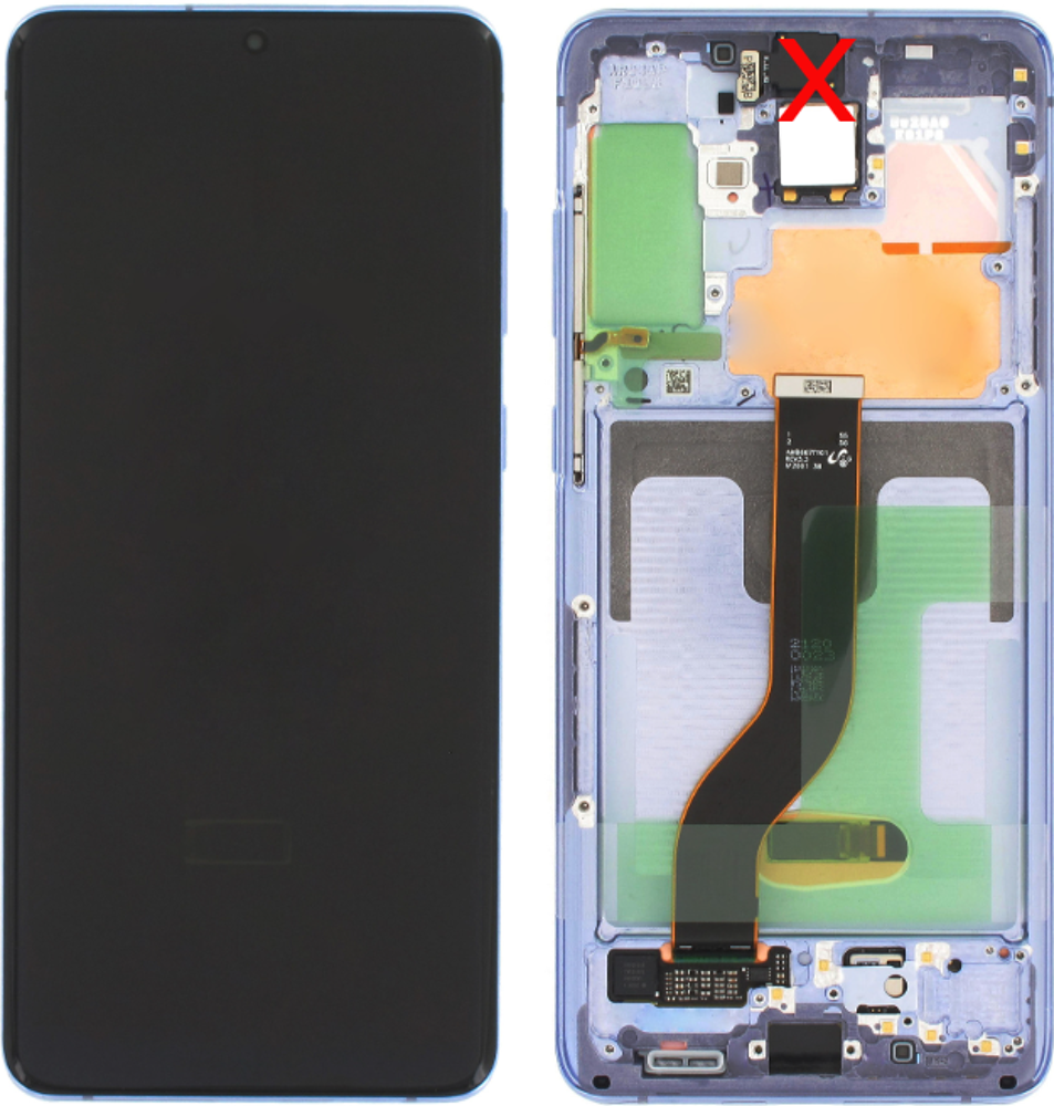 Módulo Pantalla Display excl. Cam (Original) - Purple, Samsung Galaxy S20 Plus; SM-G985F Original Service Pack GH82-31442K