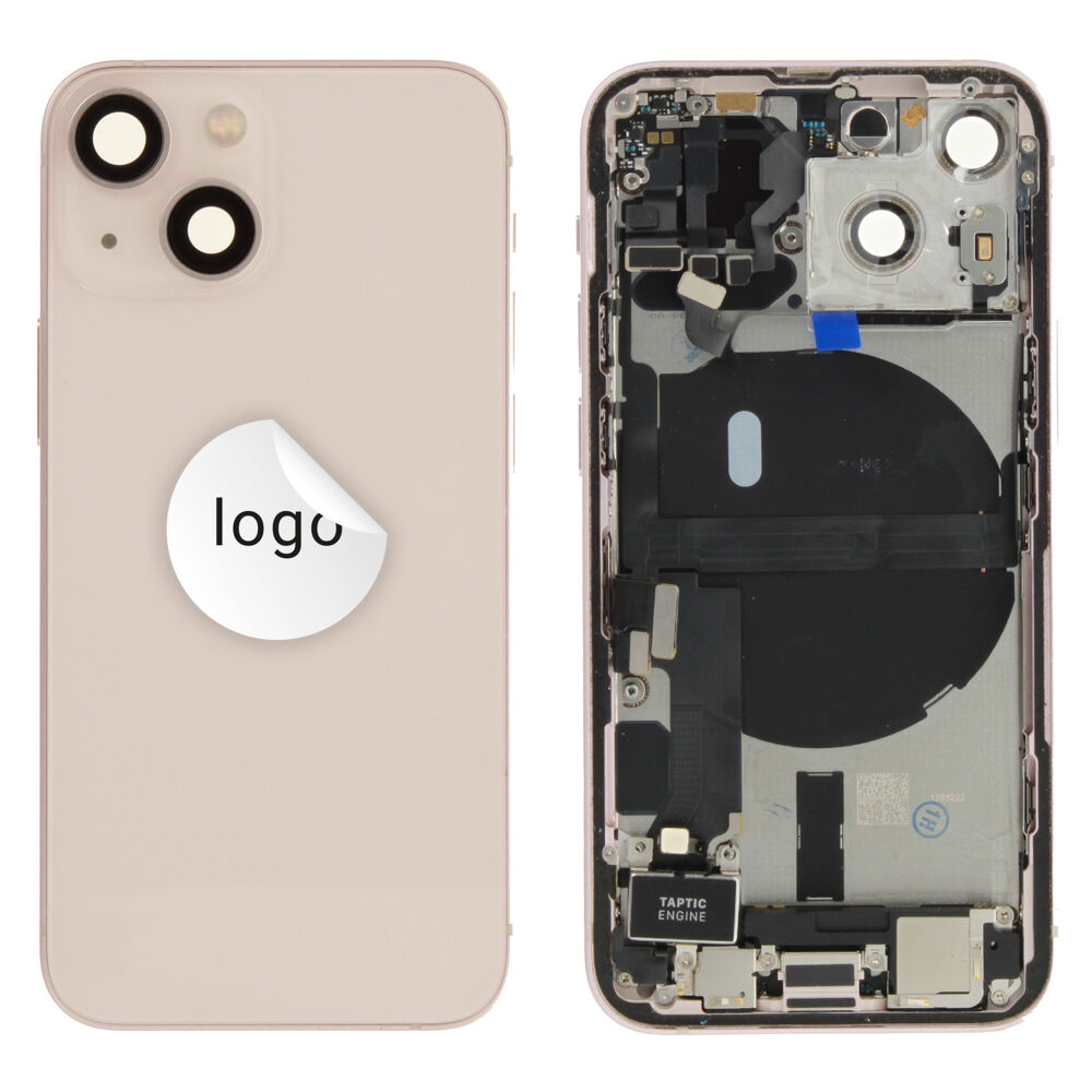 Rear Cover (Pulled A) incl. small parts - Pink, For iPhone 13 mini