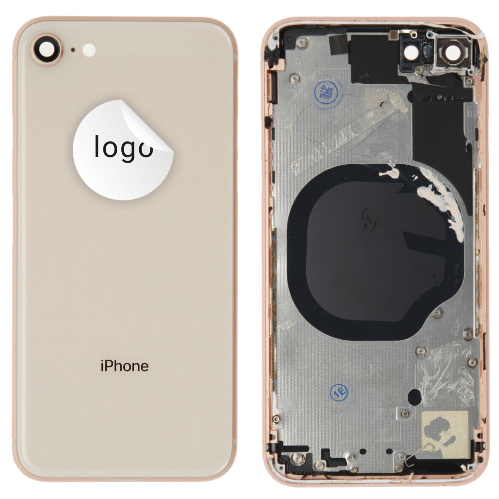 Rear Cover (Factory Std.) - Gold, For iPhone 8