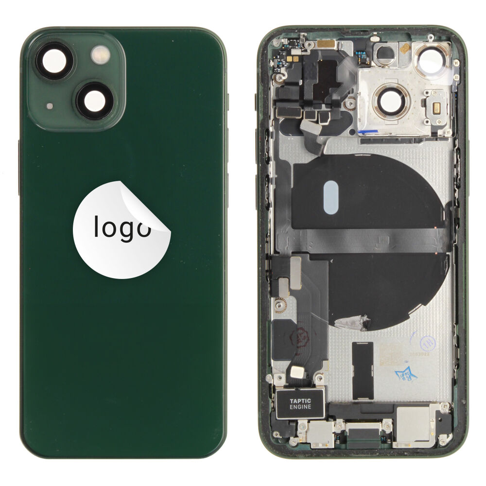 Rear Cover (Pulled A) incl. small parts - Green, For iPhone 13 mini