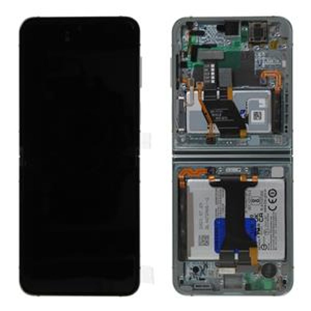 Módulo Pantalla Display incl. battery (Original) - Mint, Samsung Galaxy Z Flip5; SM-F731 Original Service Pack GH82-31830D