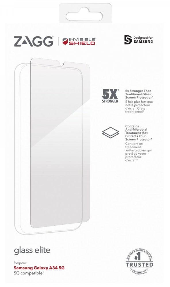 ZAGG/InvisibleShield Glass Elite for Samsung Galaxy A34 5G
