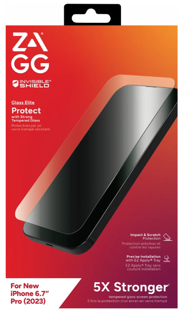ZAGG/InvisibleShield Glass Elite for Apple iPhone 15 Pro Max