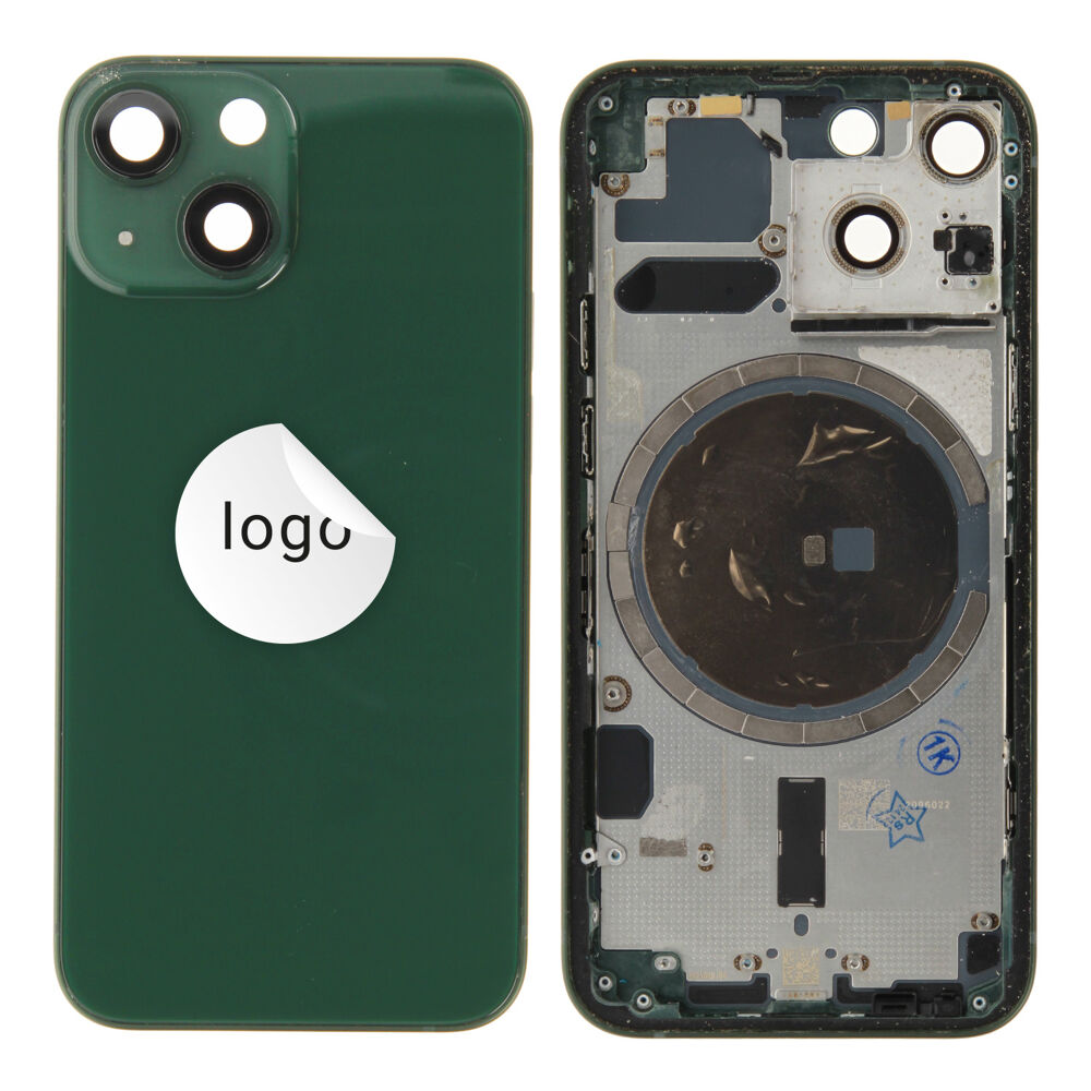 Rear Cover (Pulled A) excl. small parts - Green, For iPhone 13 mini