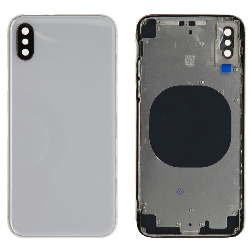 Rear Cover (excl. Logo) - Silver, For iPhone X